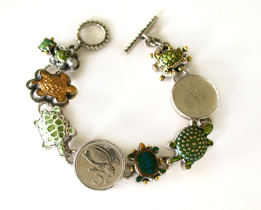 Amy Kahn Russell Online Trunk Show: Collectible Coin and Hand Painted Enamel Bracelet | Rendezvous Gallery