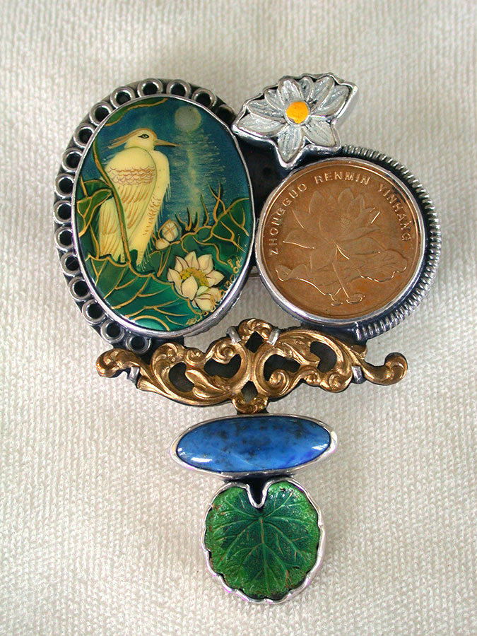 Amy Kahn Russell Online Trunk Show: Hand Painted Miniature, Collectible Coin, Lapis Pin/Pendant | Rendezvous Gallery