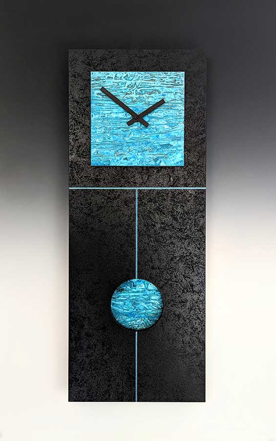 Leonie Lacouette: Jane (Verdigris) Pendulum Wall Clock | Rendezvous Gallery
