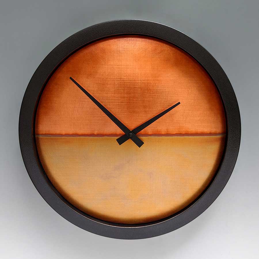 Leonie Lacouette: Nate Copper/Black Wall Clock | Rendezvous Gallery