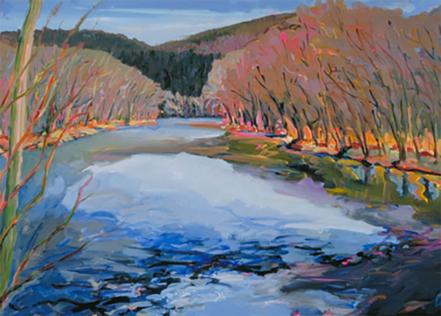 Carol Lopatin: Shenandoah River, March | Rendezvous Gallery