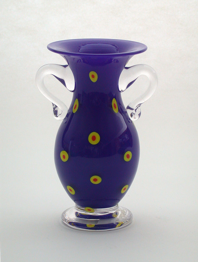 Pinkwater Glass: Small Blue Vase | Rendezvous Gallery