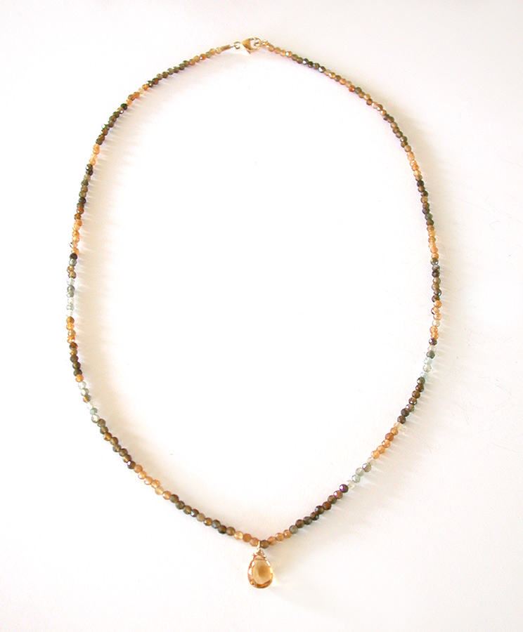 Nance Trueworthy: Citrine and Tourmaline Necklace | Rendezvous Gallery
